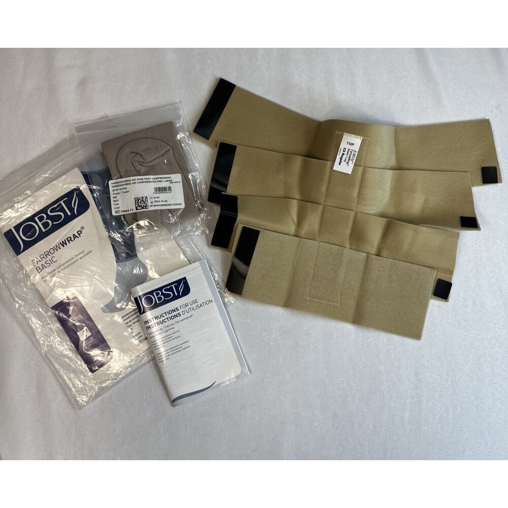 JOBST FarrowWrap Basic Legpiece 30-40 mmHg Tan/Beige XS Regular NEW